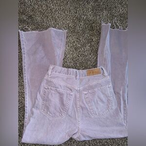 PacSun Light Purple cropped flare Jeans summery trendy whimsical western flare